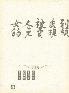 女人被爽到呻吟的免费视频