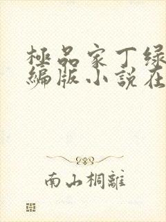 极品家丁绿帽改编版小说在哪里看