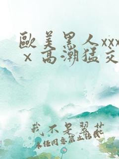 欧美黑人xxxⅹ高潮猛交