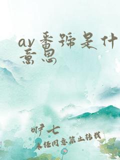 av番号是什么意思