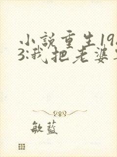 小说重生1983:我把老婆宠成首富