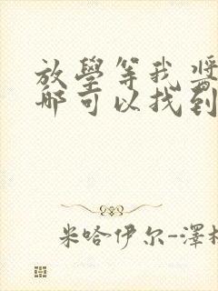 放学等我酱子贝哪可以找到