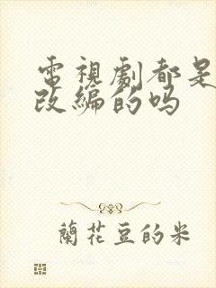 电视剧都是小说改编的吗