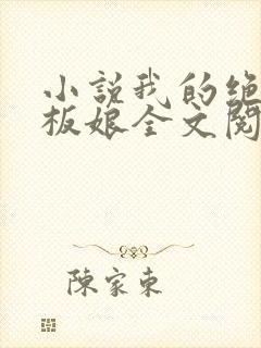 小说我的绝色老板娘全文阅读