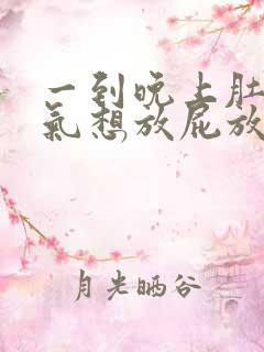 一到晚上肚子胀气想放屁放不出来