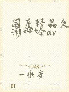 国产精品久久高潮呻吟av