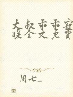 大叔乖乖宠我苏暖全文免费阅读