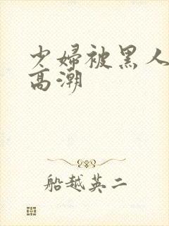 少妇被黑人插入高潮