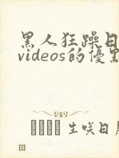 黑人狂躁日本妞videos的优点