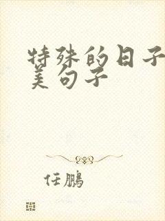 特殊的日子里唯美句子