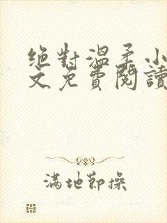 绝对温柔小说全文免费阅读无弹窗