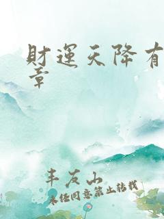 财运天降有多少章