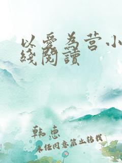 以爱为营小说在线阅读