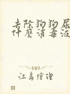 去除狗狗尿味用什么消毒液