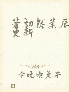 萧初然叶辰最快更新