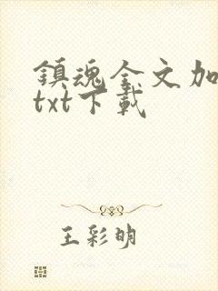 镇魂全文加番外txt下载