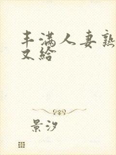 丰满人妻熟妇乱又给