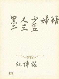 黑人少妇精品一二三区