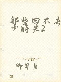 那些回不去的年少时光2