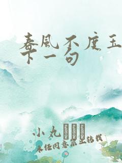 春风不度玉门关下一句