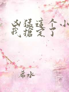 凶猛这个小娘子我抢定了