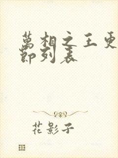 万相之王更新章节列表