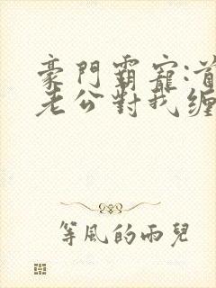 豪门霸宠:首富老公对我缠欢上瘾