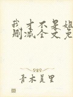 我才不是姐控无删减全文免费阅读