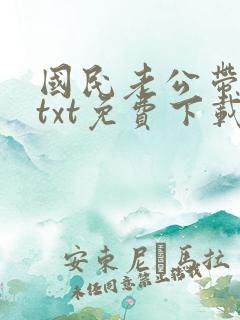 国民老公带回家txt免费下载