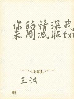 你的情深我不配未删减版txt下载