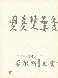 国产精品久久久久久人妻爽