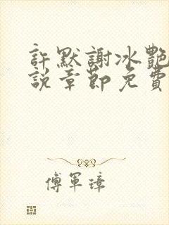 许默谢冰艳的小说章节免费阅读