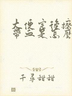 大便完后擦屁股带血是怎么回事