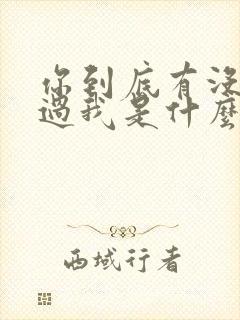 你到底有没有爱过我是什么歌