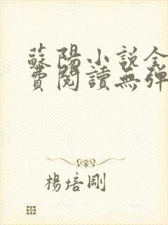 苏阳小说全文免费阅读无弹窗