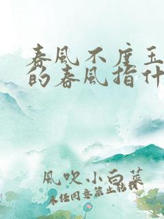 春风不度玉门关的春风指什么