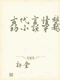 古代言情双男主的小说穿越