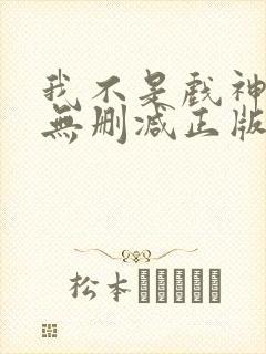 我不是戏神小说无删减正版在线阅读