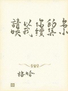 请以你的名字呼唤我续集小说