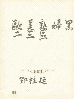 欧美熟妇黑人一二三区