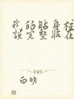 我的贴身校花小说完整版在线阅读