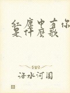 红尘中有你有我是什么歌