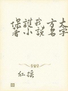 保护我方大大原著小说名字