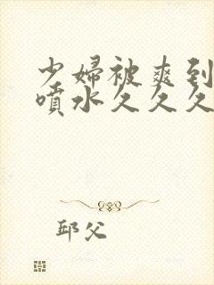 少妇被爽到高潮喷水久久久