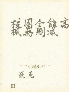 校园全能高手季枫无删减