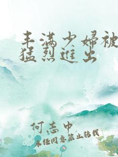 丰满少妇被粗大猛烈进出