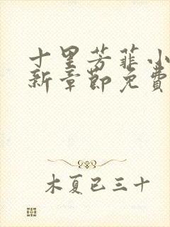 十里芳菲小说最新章节免费阅读