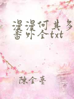 漫漫何其多暴君番外全txt