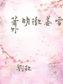 萧明彻姜雪容番外