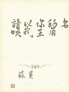 请以你的名字呼唤我主角